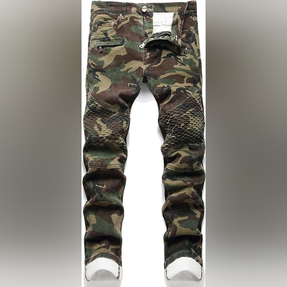 New Men's Designed Unique Street Urbanwear Jeans Multiple Sizes - Picture 1 of 4